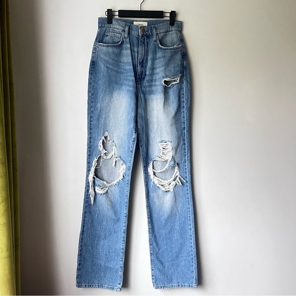 Triarchy Ms. Triarchy Lightweight Destroyed Light Indigo Jeans 28" - Picture 4 of 7